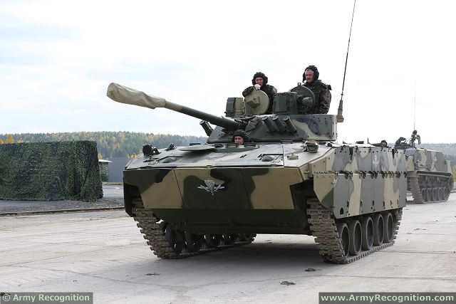 The Russian airborne troops have completed military trial tests with latest generation of airborne infantry fighting vehicle BMD-4M. The tests included maneuverability, air mobility, floating and firing. Next year, the Russian paratroopers should receive the first batch of 64 vehicles. In August 2014, the Russian army has taken delivery of the first prototype of BMD-4M.