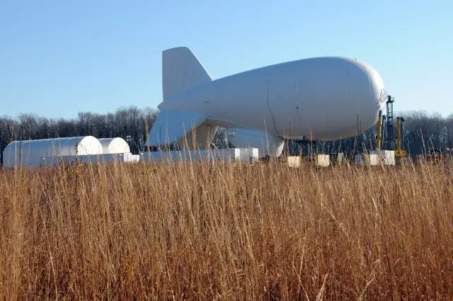 The U.S. Army plans to launch two stationary blimps next week to better protect the Washington, D.C. area from cruise missiles and other possible air attacks. The aerostat, part of the "Joint Land Attack Cruise Missile Defense Elevated Netted Sensor" system, referred to as JLENS for short, is a nearly 250-foot blimp-like vehicle that will stay aloft for a three-year evaluation period.