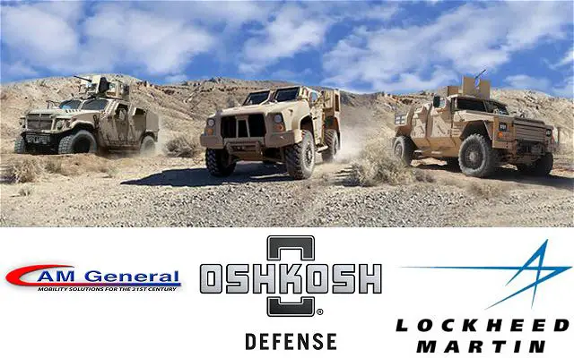 After releasing several draft requests for proposals for the Joint Light Tactical Vehicle (JLTV), the US Army released a final version on Friday, December 12, 2014, clearing the way for contenders AM General, Lockheed Martin and Oshkosh Defense to submit proposals.
