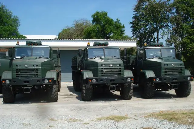 Ukrainian Company “AutoKrAZ” sent a team of technicians to provide technical assistance and training in KrAZ truck operation in Thailand. The training was conducted in accordance with terms of contract awarded to the Kremenchug Automobile Plant following competitive bidding procedure for supply of large batch of all-terrain trucks for needs of the Royal Thai Army.