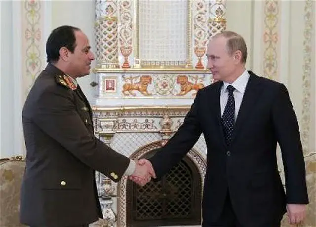Egypt has reached an initial agreement on how to implement a new Russian arms delivery deal worth over $3 billion, Vedomosti newspaper reported Friday, February 14, 2014. Egyptian Defense Minister Abdel Fattah al-Sisi met with Russian President Vladimir Putin Thursday in Moscow to finalize the arms deal, the newspaper reported.