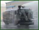 The United Arab Emirates based Company IAG (International Armored Group) unveils its new armoured vehicle water cannon. With increasing turmoil and global unrest, our clients tasked IAG with developing a safe solution to crowd control, firefighting and preserving the peace. In response, International Armored Group is proud to introduce the IAG Armored Water Cannon, the newest addition to its growing armored tactical vehicle range.