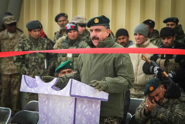 The Afghan National Army’s mission of providing security and stability for the people of Afghanistan took another step forward on a very cold Dec. 30, 2013 day, as the Regional Artillery Training Center, a field artillery training center, opened at Camp Eagle, in Zabul, Afghanistan.