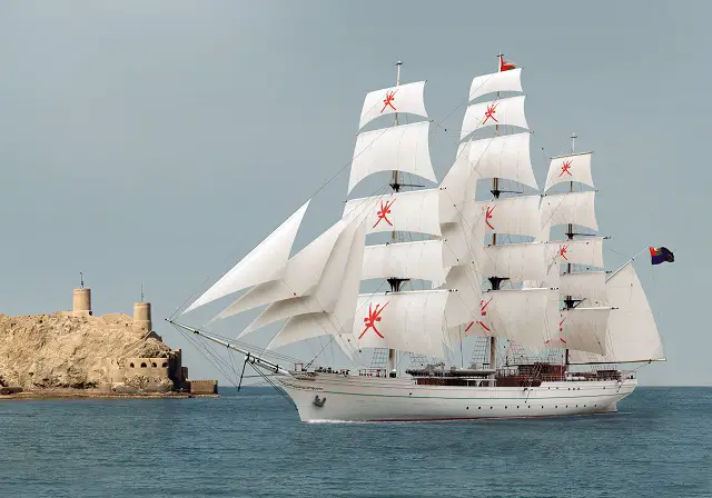 Dignitaries from the Ministry of Defence of Oman joined senior Damen management at a ceremony at Damen Schelde Naval Shipbuilding, Vlissingen on May 8th to mark the naming of the Royal Navy of Oman’s new flagship, the Sail Training Clipper Shabab Oman II.