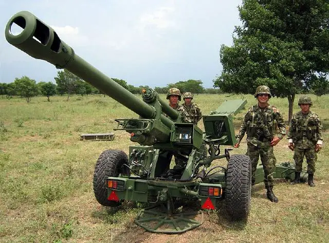 In June 2014, Army Colombia has take delivery of three new light gun Nexter LG1 105mm Mk-III which is equipped with an autonomous ballistic computer for artillery system. The Nexter LG1 is especially designed to be used by rapid reaction forces.