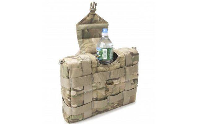 he medium bag holds 15 water bottles, or six MREs, and the small individual bag holds five water bottles. 