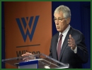 At a Wilson Center forum here this morning on NATO’s 21st-century security challenges, Defense Secretary Chuck Hagel called for the creation of a new NATO ministerial meeting focused on defense investment that includes finance ministers or senior budget officials.