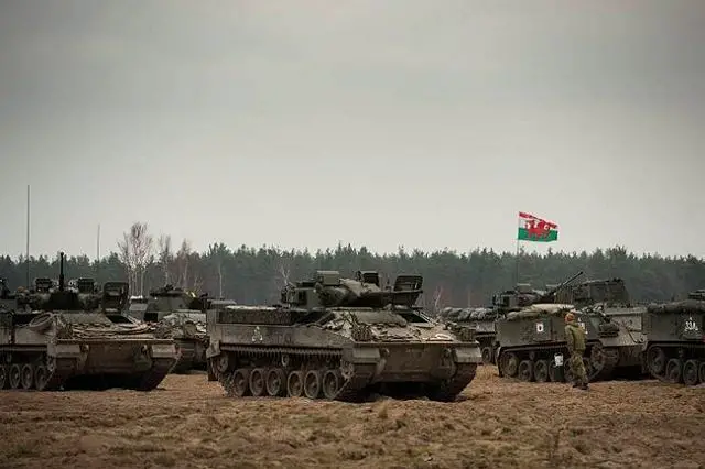 More than 1300 British soldiers and 100 armoured vehicles, including Challenger 2 Main Battle Tank and Warrior Armoured Infantry Fighting Vehicle, from the 3rd UK Division are taking part in Exercise BLACK EAGLE, a British/Polish NATO exercise taking place in Western Poland.