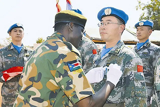 China will increase its engagement in the United Nations' peacekeeping mission, said a senior official from the Ministry of National Defense. The official said a 700-strong infantry battalion that will be sent to South Sudan completed training recently. It will be the first Chinese infantry battalion to participate in a peacekeeping mission.
