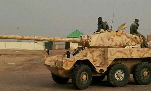 The Nigerian army has announced that it captured from Boko Haram Islamist militants a a Soviet-made T-55 main battle tank (MBT) and a French-made 4x4 reconnaissance armored vehicle ERC-90 Sagaie during a battle near the town of Konduga in Borno state.