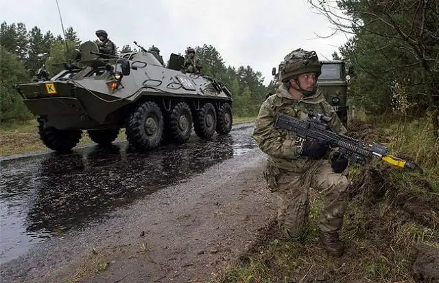 About 1,300 troops from 15 countries joined Exercise Rapid Trident held in the Lviv region of western Ukraine. America sent 200 troops and Britain dispatched a reconnaissance troop from the Light Dragoons with 40 personnel. The Light Dragoons are of British army a mounted Light Cavalry Regiment equipped with Jackal armoured vehicles based at Robertson Barracks, Swanton Morley in Norfolk.