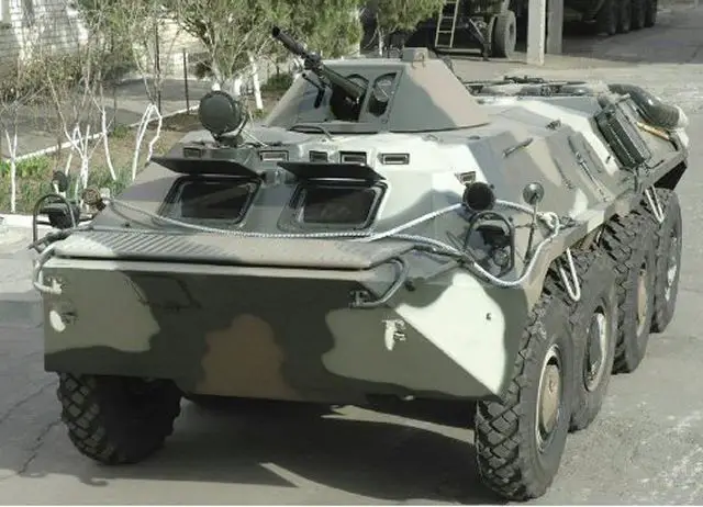 Ukraine's state-owned Ukroboronprom has delivered 10 repaired and updated BTR-70 armored personnel carriers to the country's State Guard Service. The defense company said the vehicles, with enhanced armor protection, were delivered earlier this month together with an armored medical vehicle. An additional BTR-70s are to be delivered "in the nearest future."