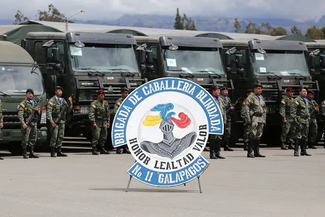 162 multipurpose trucks delivered to 11th Armored Cavalry Brigade from Ecuador Army