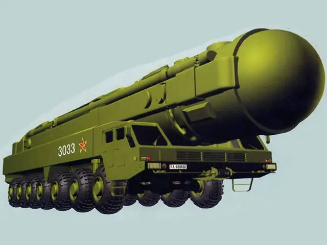 According to sources in China citing several witnesses, an ICBM was successfully tested for the fourth time on August 5 2015. If the reports are accurate, this means that People's Liberation Army (PLA or Chinese Army) DF-41 new generation intercontinental ballistic missile (ICBM) continues its development and was tested for the fourth time following tests in July 2012, December 2013 and December 2014.