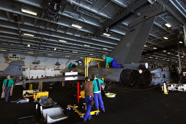 French Navy (Marine Nationale) Rafale M carrier-based multirole fighters may conduct combat missions against the Islamic State (IS) in Iraq and Syria from a U.S. Navy aircraft carrier as soon as January 2017. The information comes from French TV channel TF1. According to TF1 this subject was discussed between US Defense Secretary Ashton Carter and French Navy Rear Adm. Rene-Jean Crignola, Commander Task Force (CTF) 50.