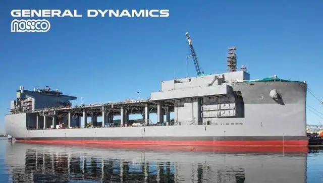 General Dynamics NASSCO, a wholly owned subsidiary of General Dynamics, on Saturday christened the U.S. Navy’s newest ship, the USNS Lewis B. Puller (MLP-3 AFSB). The ship is named in honor of the late U.S. Marine Corps Lieutenant General Lewis “Chesty” Puller, the most decorated Marine and the only one to be awarded five Navy Crosses.