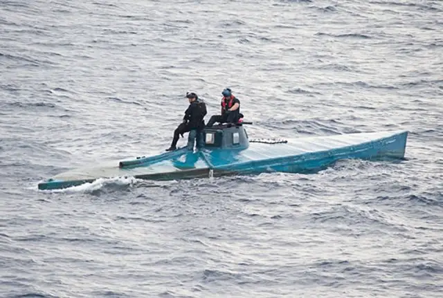 U.S. Customs and Border Protection Office of Air and Marine agents along with U.S. Navy and U.S. Coast Guard personnel intercepted a semi-submersible craft carrying more than 16,870 pounds of cocaine in the eastern Pacific Ocean on July 18.