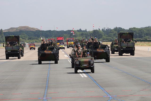 For the military parade of the French Army which will be held July 14, 2015, to commemorate the Bastille Day, the 2nd Dragoon Regiment (2e Régiment de Dragons) will take part to the motorized military parade. This is the only French army unit dedicated to perform missions against chemical, biological, radiological, and nuclear (CBRN) threats.