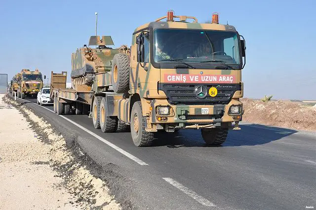 Turkey deploys missile and artillery systems near the border with Syria 640 001