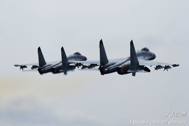The naval aviation force of the People's Liberation Army Navy (PLAN or Chinese Navy) sent its Shenyang J-11BH and Xian H-6G aircraft on June 10 to the airspace over the sea area in east of the Bashi Channel, West Pacific Ocean, to conduct a coordinated training exercise with a Chinese naval taskforce cruising in that sea area, Chinese Navy Spokesperson Liang Yang said on Wednesday.