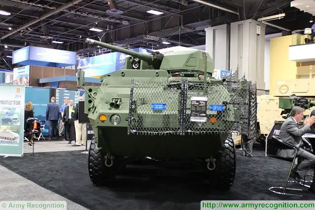 The U.S. Senate has approved a $371 million U.S. Army budget for General Dynamics‘ Stryker armored vehicle. General Dynamics will equip the Stryker 8x8 armoured vehicles with a Medium Caliber Remote Weapons Station. At AUSA 2014, Konsgberg from Norway has presented a project of Stryker vehicle fitted with its Protector turret MCT30. 