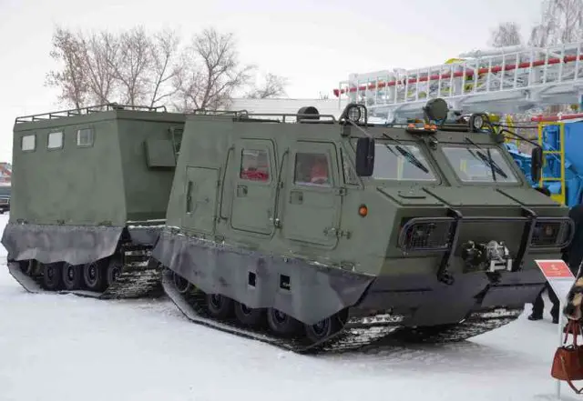 Armored articulated all-terrain tracked carrier DT-3PM unveiled for the first time