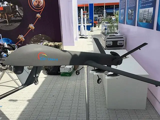 China displayed its latest and biggest military unmanned aircraft at an industry expo that closed in Shenzhen, Guangdong province, on Friday, in an attempt to attract more buyers for its combat drones. The CH-5 combat/reconnaissance drone, developed by China Academy of Aerospace Aerodynamics under China Aerospace Science and Technology Corp, made its first flight in August, becoming the heaviest and strongest military drone in China.