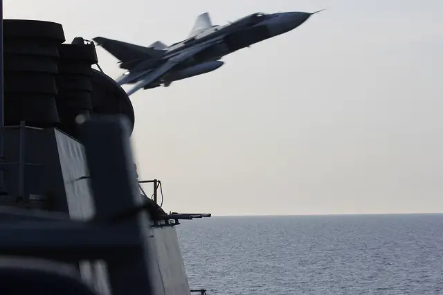 A United States Navy destroyer operating in international waters in the Baltic Sea experienced several close interactions by Russian aircraft April 11 and 12. USS Donald Cook (DDG 75) encountered multiple, aggressive flight maneuvers by Russian aircraft that were performed within close proximity of the ship.