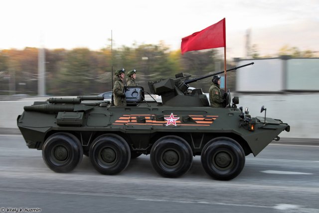 BTR 82A Armored Personnal Carrier to receive anti tank gun 640 003