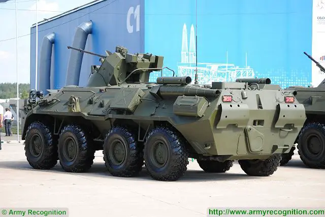 Russia`s Ministry of Defense (MoD) will get 323 BTR-82AM armoured personnel carriers (APC) in 2016-2018, according to a source in the indigenous defense industry. "In April 2016, the 81st Armour Repairing Plant (Russian acronym: BTRZ, Bronetankovyi Remontnyi Zavod, a subsidiary of the Uralvagonzavod research-production corporation) and the Russian MoD signed the contract for 323 BTR-82AM APCs to be delivered in 2016-2018.