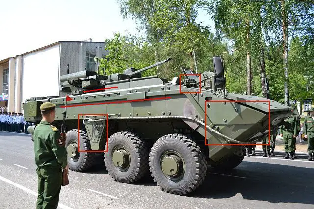 New version of Russian K-16 and K-17 Bumerang were unveiled during military parade in Smolino 640 001