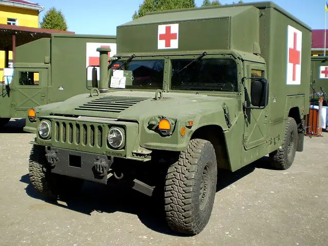 According a statement of the Ukrainain Ministry of Defense, from August 27, 2016, the International Center for Peacemaking and Safety in the Lviv region has take the delivery of five M1152 Humvee ambulance from United States. 