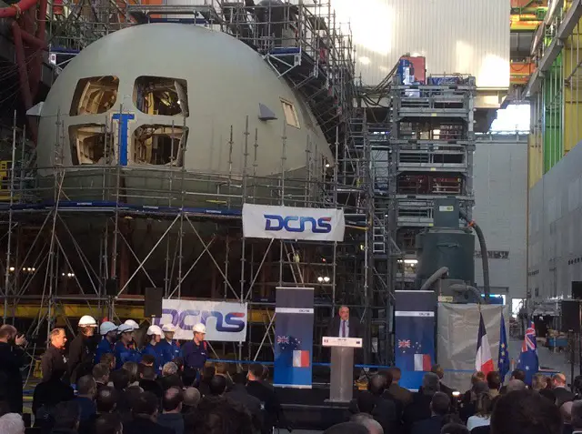 Australia minister DCNS CEO Cherbourg 1