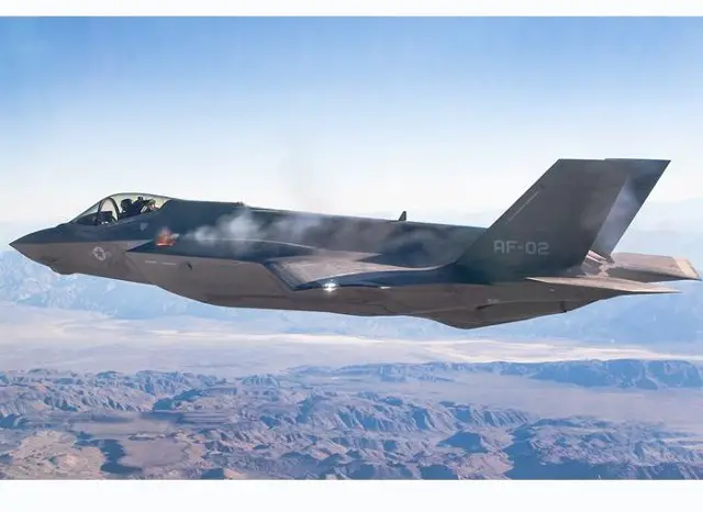 F 35 JSF aerial gun fire
