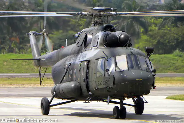 Colombia is an operator of approximately 25 Russian Mi-8/17 transport helicopers.