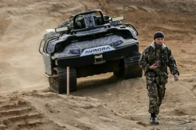 The Avrora Design Bureau in the Russian city of Ryazan developed the Mars A-800 versatile unmanned transport platform designed to carry infantrymen on the battlefield. It has been unveiled at a Russian Defense Ministry-sponsored conference on robotics recently.