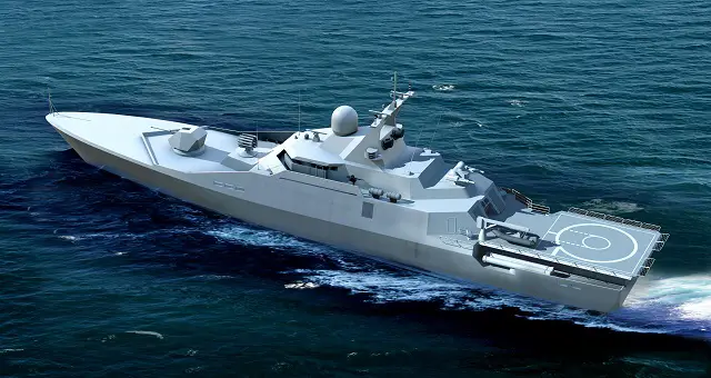 Russia's Almaz Central Marine Design Bureau (member of United Shipbuilding Corporation OCK) unveiled the new Project 23420 small anti submarine warfare (ASW) ship. The vessel features a futuristic design with very sleek lines.
