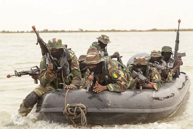 U.S. Soldiers from 3rd Special Forces Group (Airborne) and special operations forces from the Netherlands partnered with the Senegalese for training. Senegalese special operations forces soldiers landed on the shores of Saint Louis, Senegal, Feb. 10, during the culmination exercise of riverine training. Riverine training is one of the training events occurring in St. Louis as a part of Flintlock 2016.
