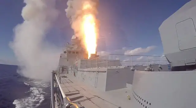 Russia strike syria Project 11356 Kalibr