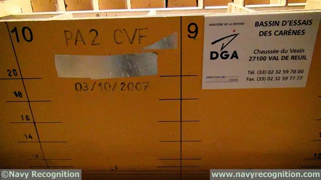 DGA Techniques Hydrodynamiques 3 PA2 Aircraft Carrier