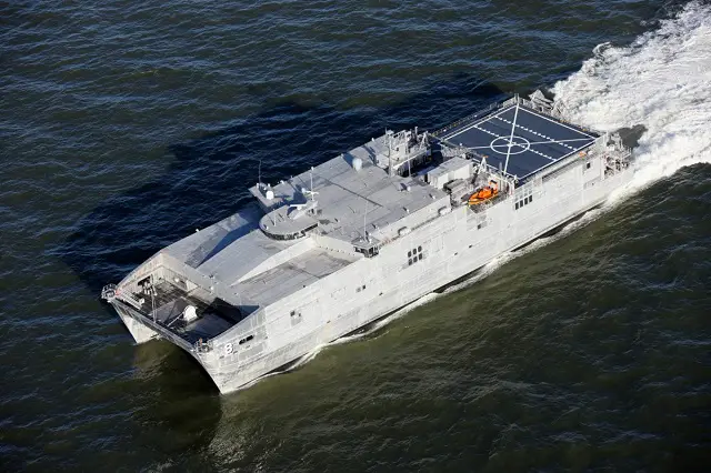 USNS Yuma (EPF 8) has been delivered to the US Navy following a ceremony held at Austal USA’s Mobile Alabama shipyard. (Image: Austal)