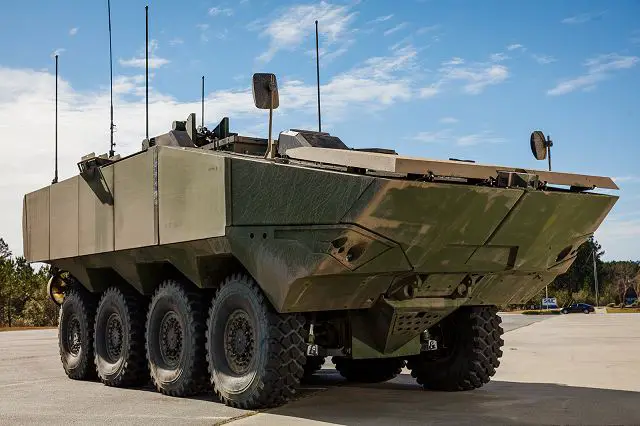 US Company SAIC unveils first prototype of Amphibious Combat Vehicle 1 1 for US Marine Corps 640 001