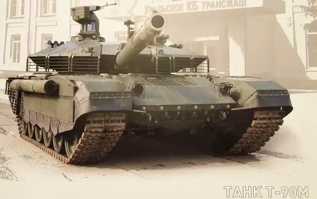 Russian defense industry unveils a new export version of T-90 main battle tank named Proryv-3 640 001