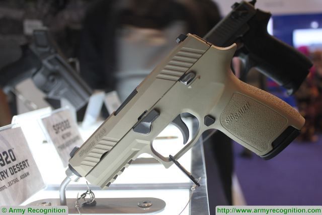 Soldiers have many reasons to be excited about the new Sig Sauer modular handguns, which the Army will begin fielding in November, said Lt. Col. Steven Power, product manager of Soldier Weapons. Testing of the modular handgun system, or MHS, this spring by Soldiers at Aberdeen Proving Ground, Maryland, resulted in overwhelmingly positive feedback, Power said, and 100-percent concurrence that the XM17 was an upgrade over the M9.