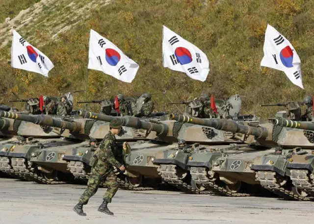 South Korea's defense ministry said Thursday it has requested a record budget of 43.7 trillion won ($38.7 billion) for next year, citing growing threats from North Korea and the need for reforming the South's military under President Moon Jae-in's campaign pledge.