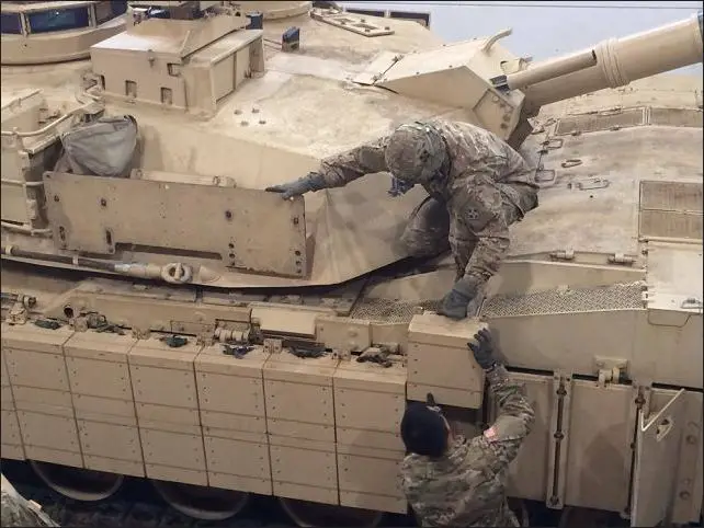 US Army upgrades M1A2 Abrams tanks with new ARAT Abrams Reactive Armour Tile 640 001