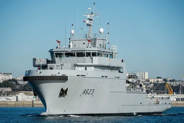 French Navy's Third B2M Vessel Champlain Set Sails for Homeport in the Indian Ocean