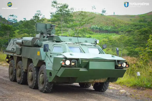 Ukrainian-made BTR-4 8x8 amphibious armoured vehicles entered officially into service with the Indonesian Marine Corps. The first vehicles were delivered by the Ukrainian Company "SpetsTechnoExport" in January this year. 
