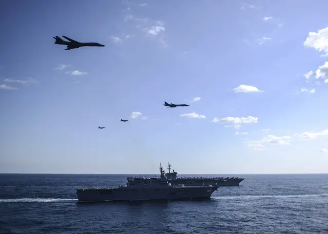 B 1B USAF US Navy Carrier Korea 1