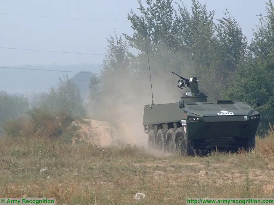 Patria from Finland offers AMV 8x8 armored for Bulgarian army 925 001